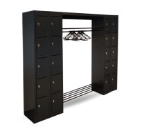 WARDROBE OPEN 2320 LH 7016 | Otvorený šatníkový systém s 20 priehradkami s otvorom na listy