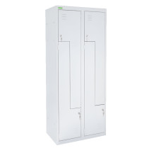 LOCKER H Z4 400 1850/800/500 GY | 4-dverová šatníková skriňa so Z-kovými dverami