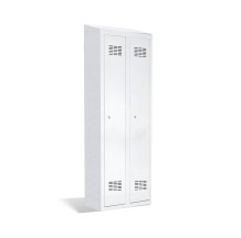 LOCKER H 2 BWM TOP SHELF - 2-dverová šatníková skriňa s prepážkou a zabudovanou šikmou strieškou