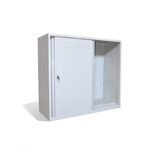 SLIDE H 1090/1200/450 GY – Nízka skriňa s posuvnými dverami, 2 police