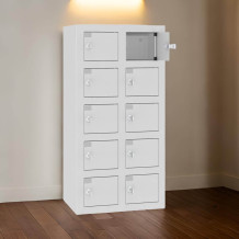 VBOX M 2/10 ELECTRO – Skriňa na nabíjanie mobilných telefónov s 10 priehradkami