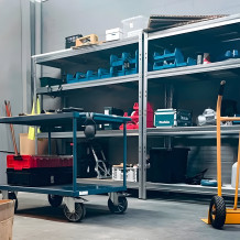 HRACK AS 2000/1800/600 4/600 | Regálová zostava s 4 HDF policami s vysokou nosnosťou