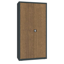 DOCUCAB WOOD M 1990/1000/435 7016/WALNUT | Kancelárska skrinka s drevenou dyhou na dverách