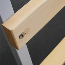 BRIDGE IM 1000 AH | Šatníková lavica s opierkou a vešiakmi s dĺžkou 1000 mm