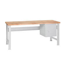 MODULBENCH GE 1700 C1 UD | Pracovný stôl so závesnou skrinkou a nastaviteľnými nohami, 1700 mm