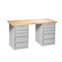 MODULBENCH GE 1700 CD5CD5 | Pracovný stôl s 5 zásuvkami na oboch stranách, 1700 mm