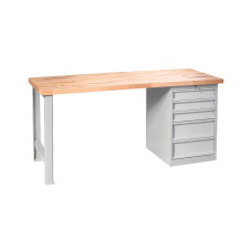 MODULBENCH GE 1700 CD5 | Pracovný stôl s 5 zásuvkami, 1700 mm