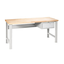 MODULBENCH GE 1700 D1 | Pracovný stôl s 1 závesnou zásuvkou a pevnými nohami, 1700 mm