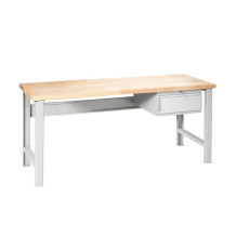 MODULBENCH GE 2000 D1 | Pracovný stôl s 1 závesnou zásuvkou a pevnými nohami, 2000 mm