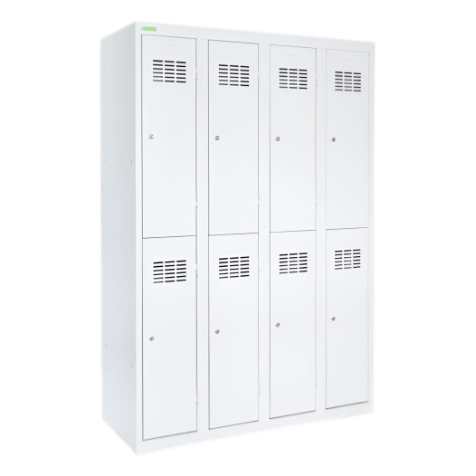 8-dverová šatníková skriňa s krátkymi dverami, LOCKER H 4/8