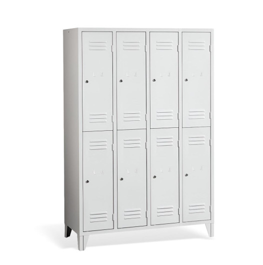 8-dverová šatníková skriňa s krátkymi dverami, LOCKER CH 4/8 F