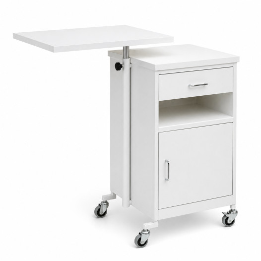 Nočný stolík s otočnou jedálenskou doskou, BEDSIDE CAB M WE