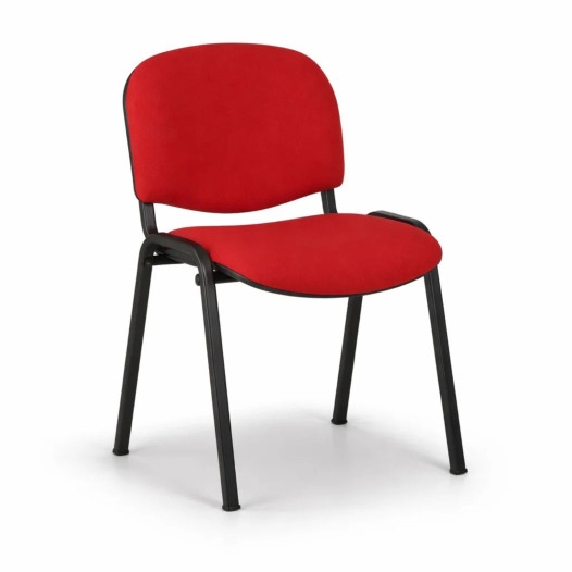 Konferenčná stolička stohovateľná – červená farba, SEAT IN AN TAU RD