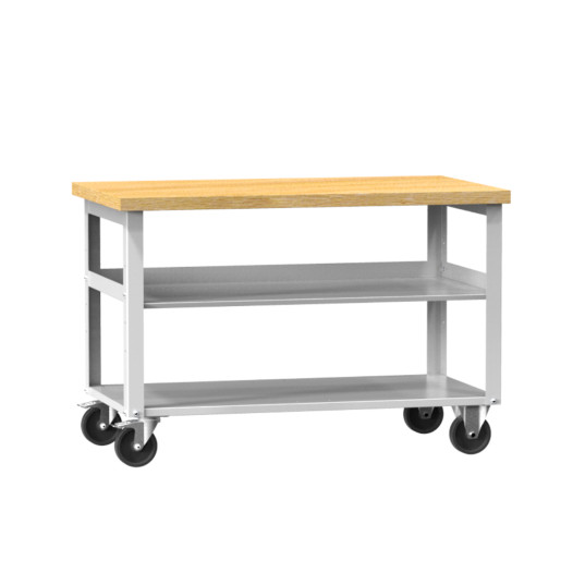 VWB PK 1200 S ROLL | Pracovný stôl na kolieskach s poličkou