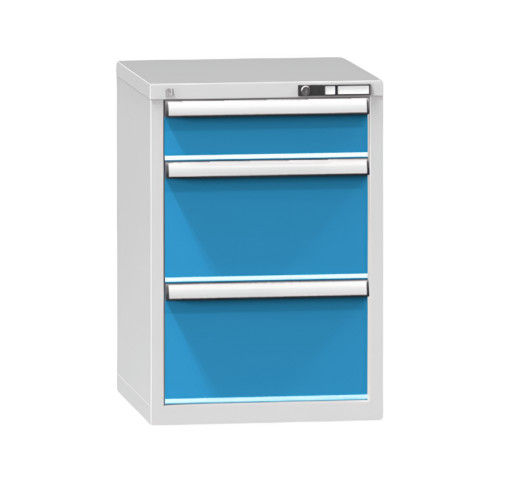 CONTI PK 840/580 D3 BE NW | 3-zásuvkový dielenský kontajner modrý