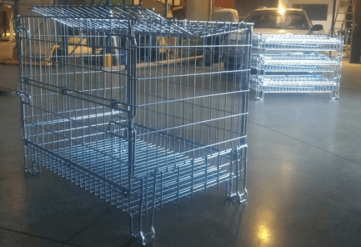 GALCONT A 1200/800 PLUS | Pozinkovaná paletová klietka s vekom