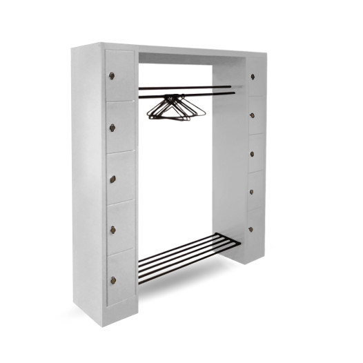 WARDROBE OPEN 1430 | Otvorený šatníkový systém s 10 priehradkami