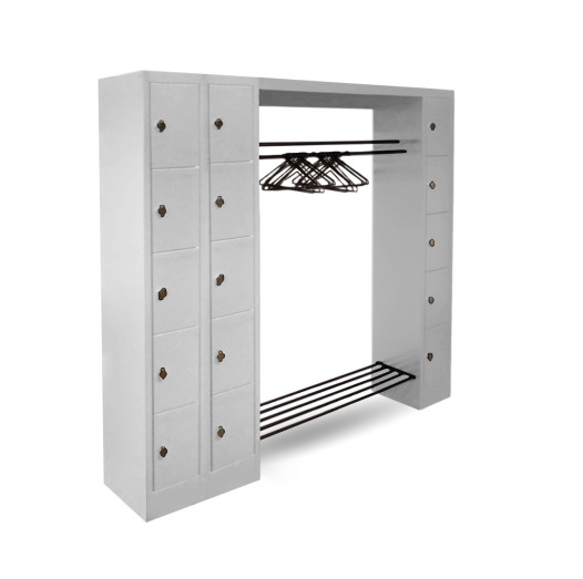 WARDROBE OPEN 2100 | Otvorený šatníkový systém s 15 priehradkami