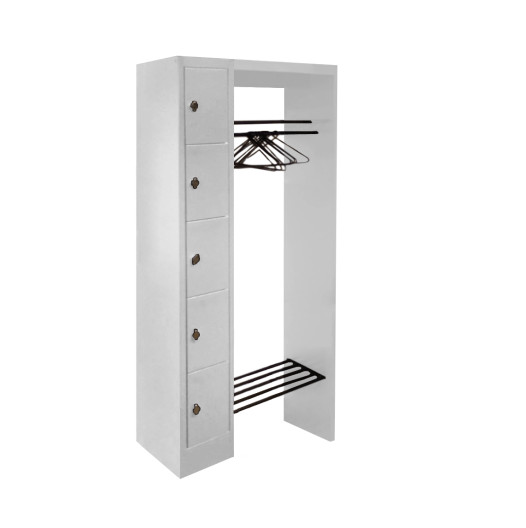 WARDROBE OPEN 740 | Otvorený šatníkový systém s 5 priehradkami