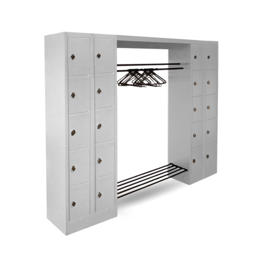 WARDROBE OPEN 2320 | Otvorený šatníkový systém s 20 priehradkami