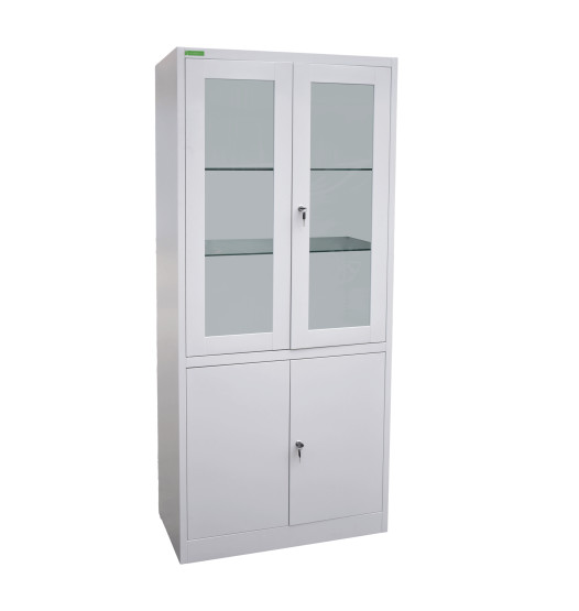 HOSPICAB CH 9003 | Nemocničná skrinka na lieky so sklenenými policami