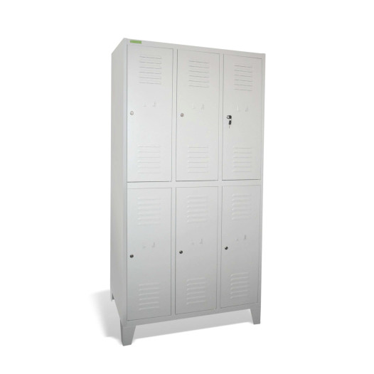 LOCKER CH 3/6 F - 6-dverová šatníková skriňa s krátkymi dvierkami