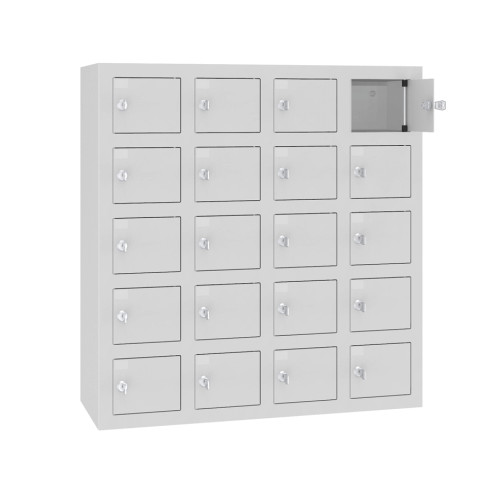 VBOX M 4/20 ELECTRO – Skriňa na nabíjanie mobilných telefónov s 20 priehradkami