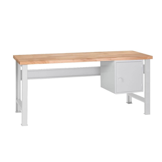 MODULBENCH GE 1700 C1 UD | Pracovný stôl so závesnou skrinkou a nastaviteľnými nohami, 1700 mm